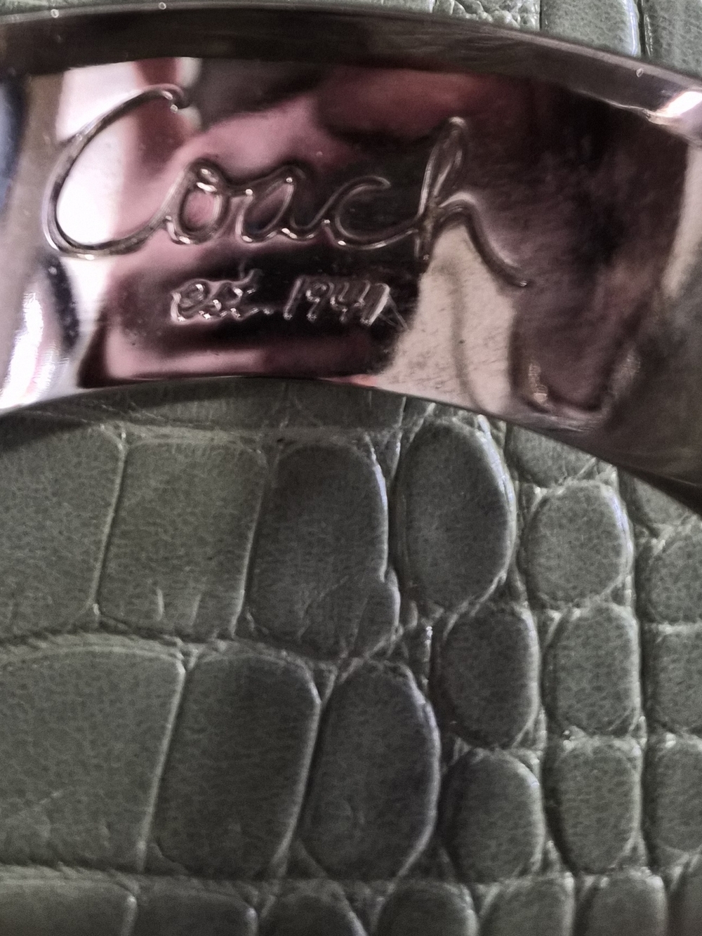 Coach Silver & Blue Bangle Bracelet - Picture 2 of 4